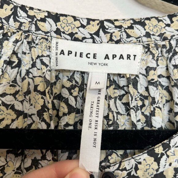 APIECE APART Cobano Mini Dress, Fauna Black, Medium - Picture 6 of 9